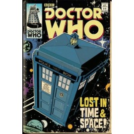 Affiche Poster Plastifié DOCTOR WHO TARDIS COMIC